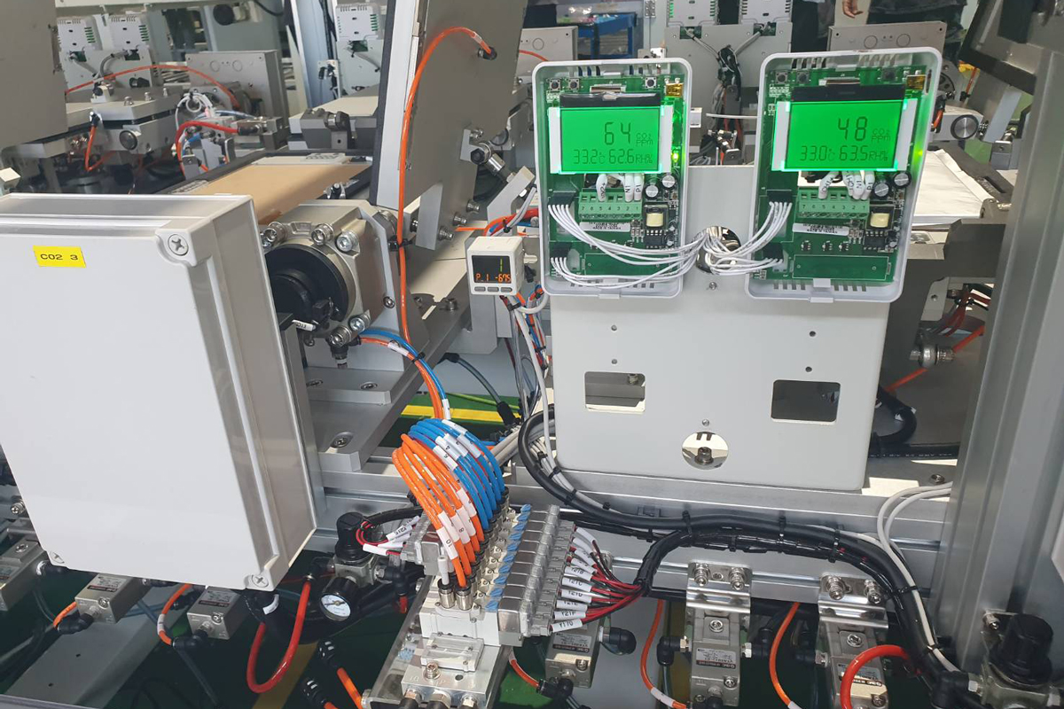 加工廠輸送帶一氧化碳溫傳送器濕度偵測 加工廠輸送帶一氧化碳溫傳送器濕度偵測